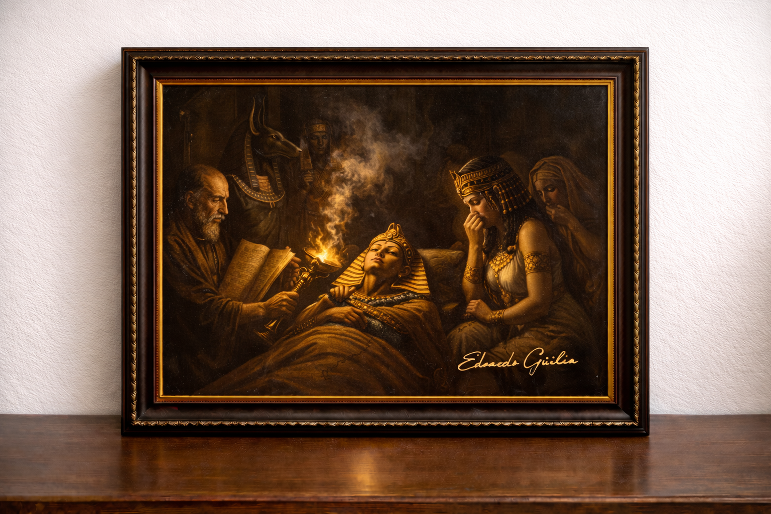 Pharaoh's passing in solemn light