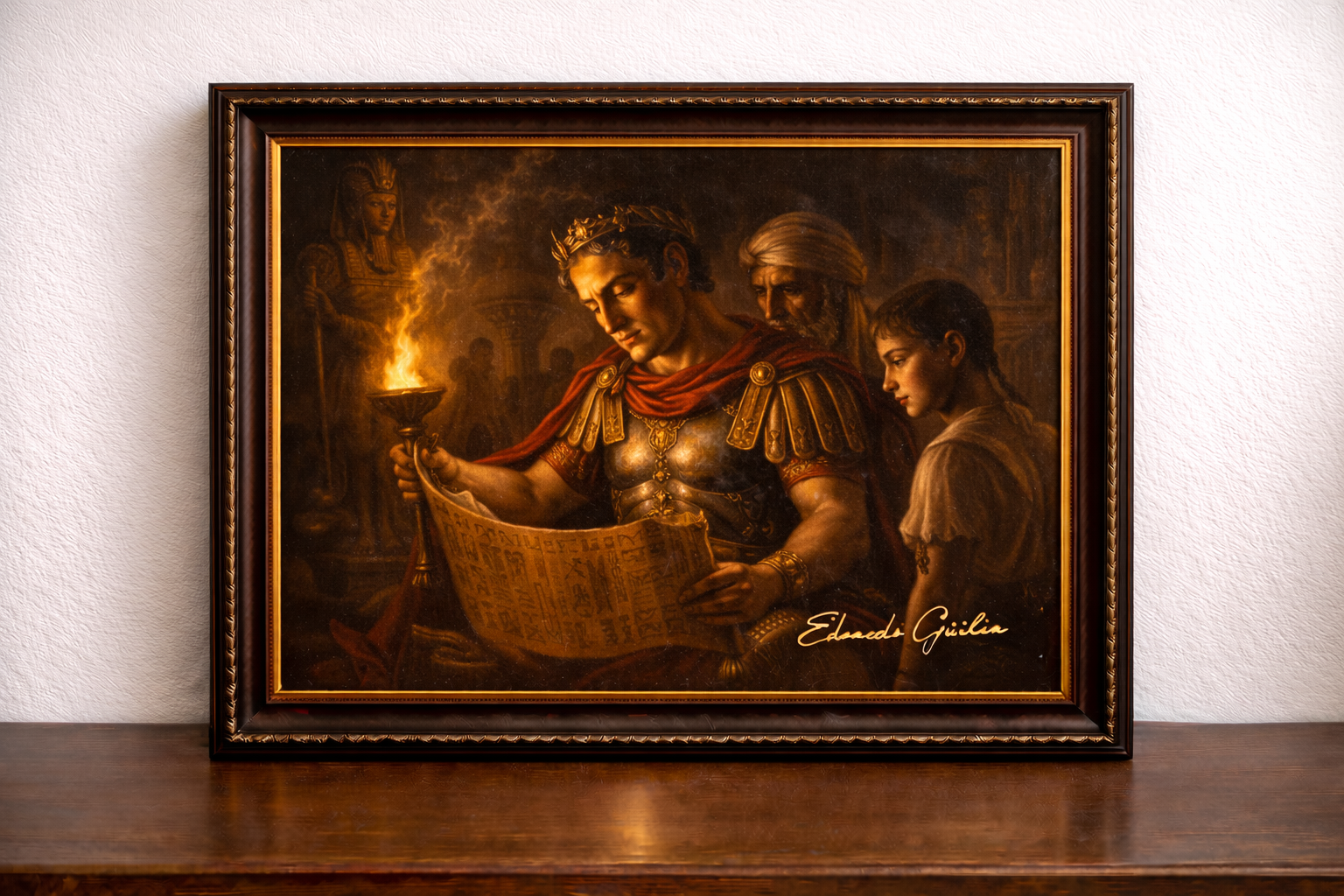 Caesar and the Egyptian scroll