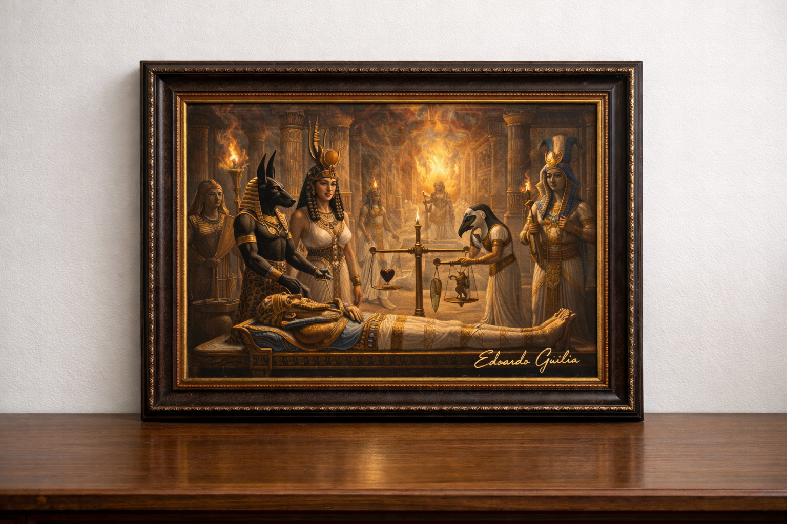 Egyptian afterlife judgment ceremony
