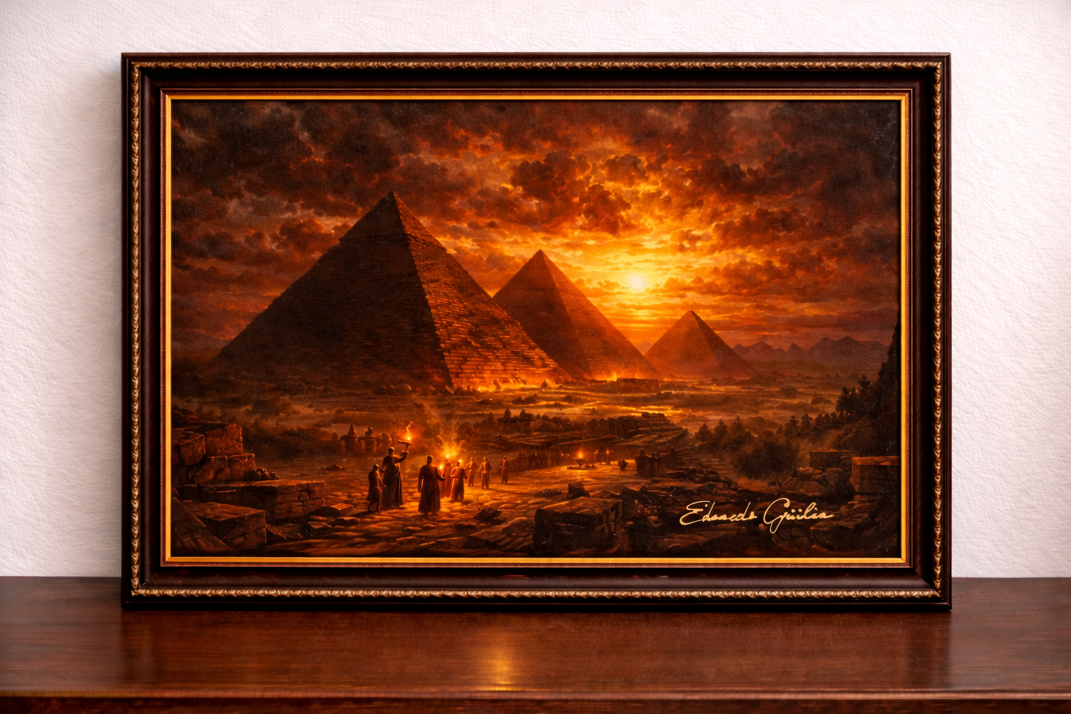 The last light over Giza