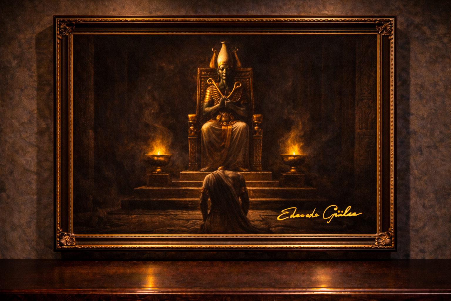 The golden throne of Osiris
