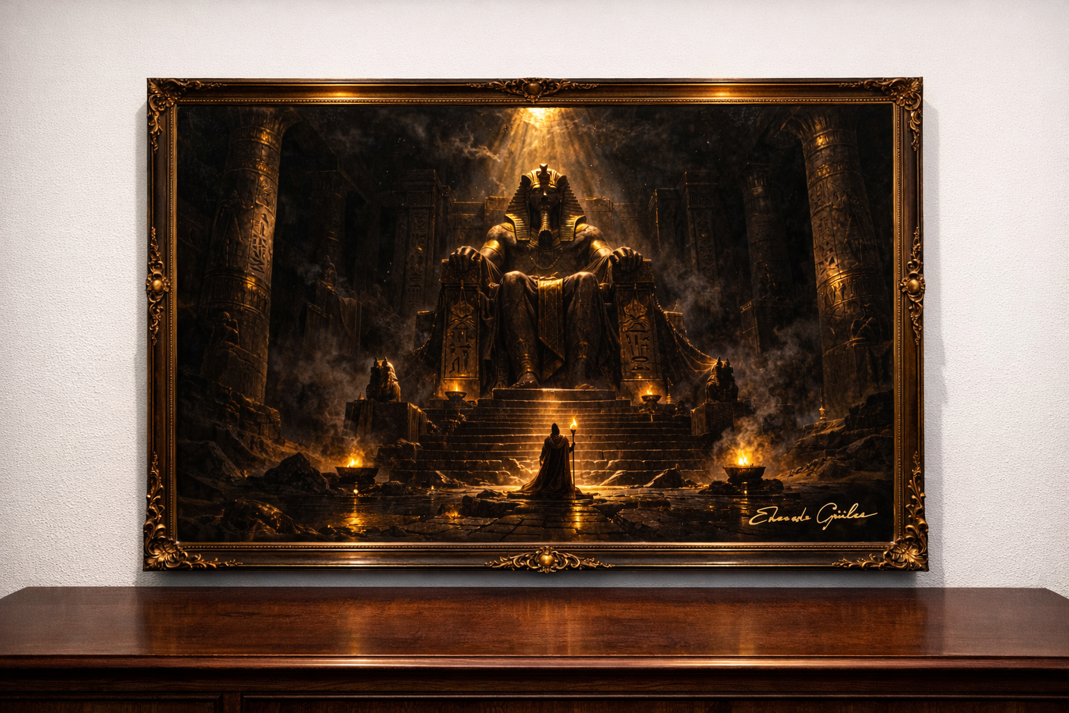 Eternal empire in shadowed grandeur