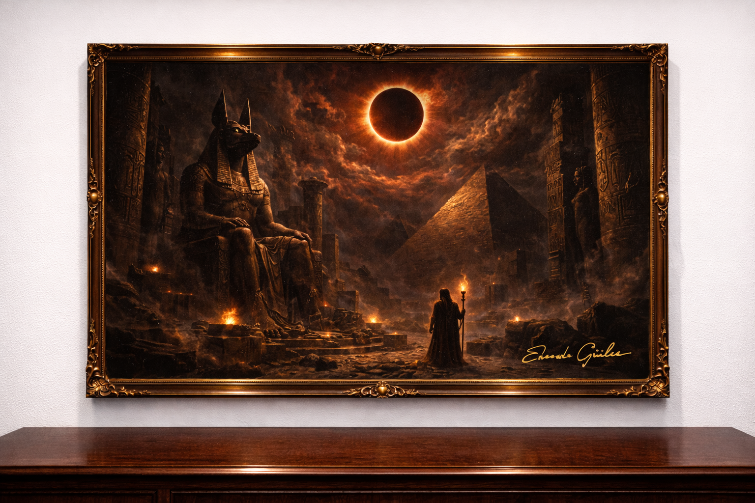 Eclipse over ancient Egypt