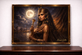 Cleopatra in moonlight's gaze