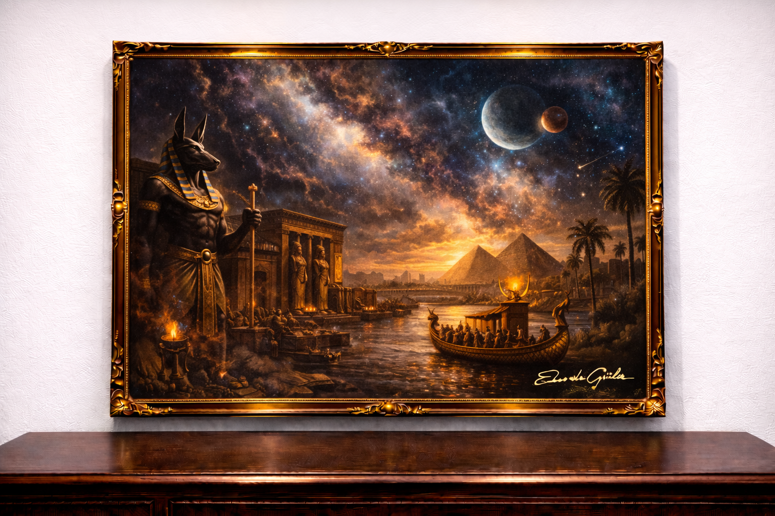 Egyptian gods beneath the stars